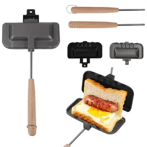 Non-Stick Sandwich Toasting Rack, Dual-Sided Griddle Pan, Easy Clean Non-Toxic Material, Perfect for Breakfast & Snacks