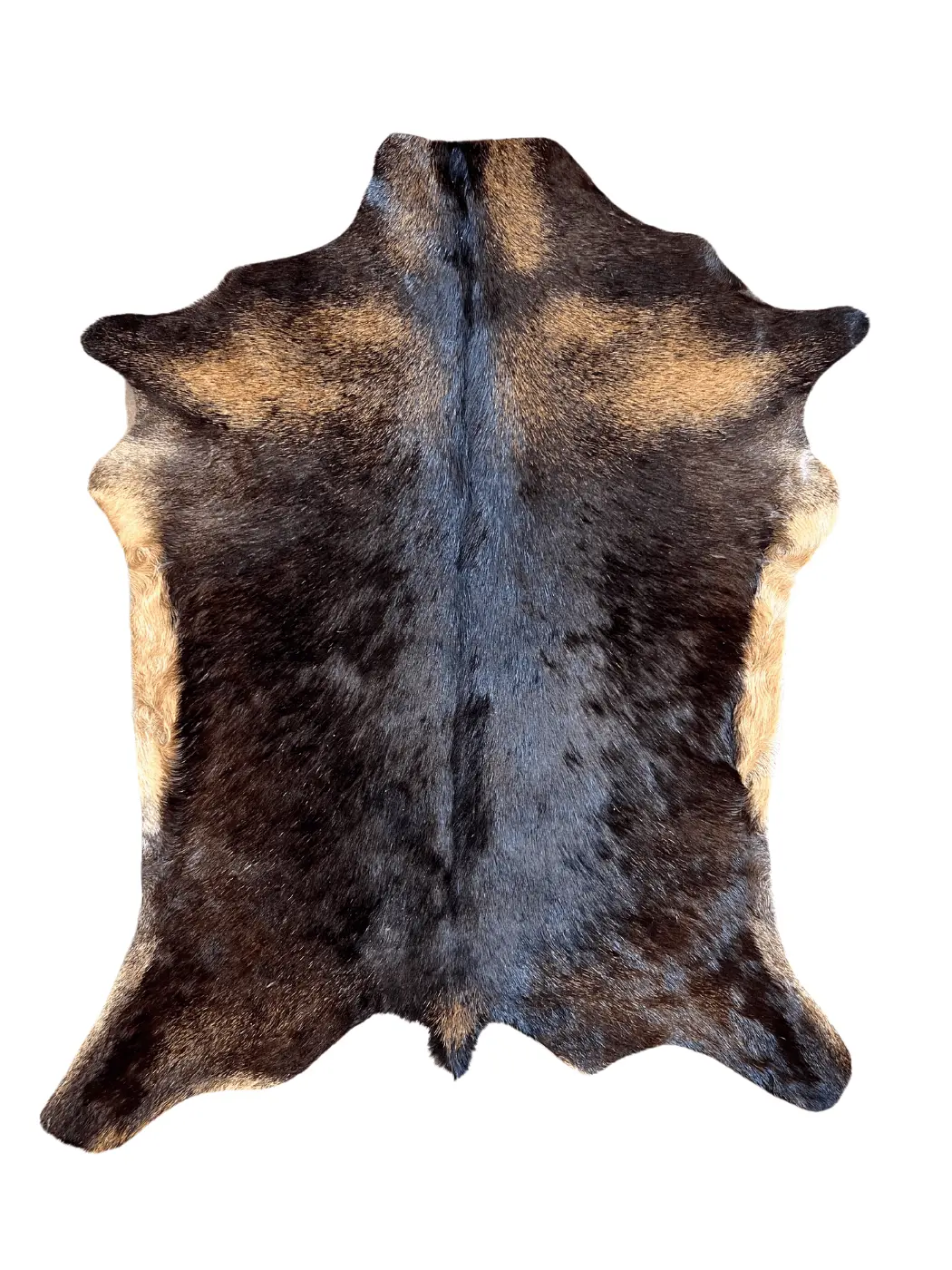 Goat Skin Hair-On Hide Rug Exotic Dark | Natural Shape Multi-Sizes