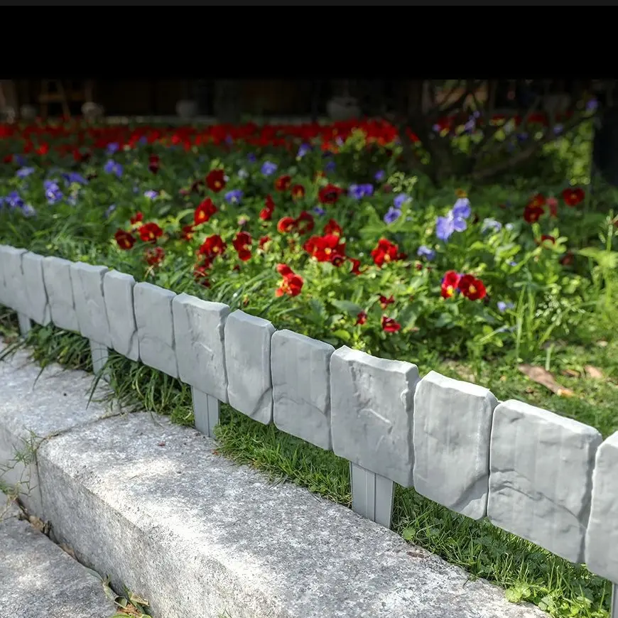 Garden PVC Fence, / Plastic Garden Barrier, Indoor/outdoor Decor, Foldable & Interlocking, Plant Protection, European Outdoor Yard Decoration