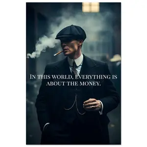 Thomas Shelby Poster, Peaky Blinders Wall Art, Mob Boss Quote Print, Success and Money Decor, Gift for Entrepreneurs, Office or Room Poster