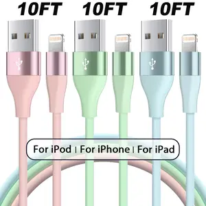 10FT Charging Cable for iPhone [Apple MFi Certified] USB-A Portable Charger Data Cable Compatible with iPhone Apple/14/13/12ProMax/12Mini/11Pro/XS Max/XR/X/8/7/6Plus/iPad & More Car Charger Phone Accessories