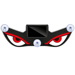 Solar Powered Devils Eyes LED Car Light, Solar Demon Eye LED Car Window Light, Wireless No Drill Solars and USB Powered Devil Eye Warning Lights,Devil Eyes Lights for Windshield, for Cars Trucks