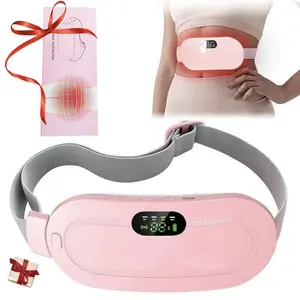 Menstrual Multifunctional Heating Pad Smart Uterus Warmer Belt, Cordless Heating Pad Electric Waist Belt, Waist Vibrating Abdominal Massager，For Girls&Women,Gift
