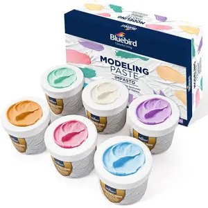 Colored Modeling Paste - 6-Pack - 150GM / 5.3 Oz Each Jar - Pastel Shades