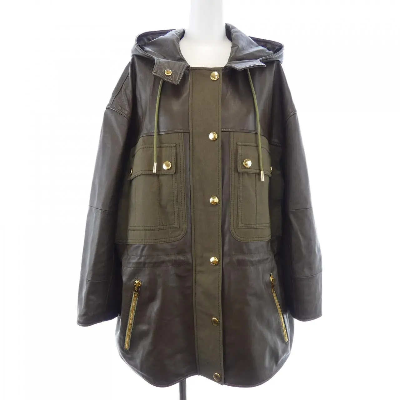Pre-owned Celine Lambskin Small Leather Goods Leather Jacket