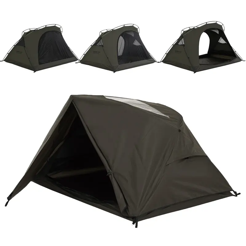 CAMVIL GODONG2.0 カーキ　レインフライ付き CAMVIL A Frame 4 Person Canvas Tent with Full Rainfly&Footprint