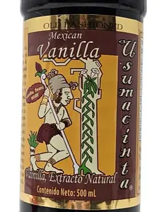 Usumacinta Pure Amber Mexican Vanilla Extract, 16.9 Ounces, Made in Mexico