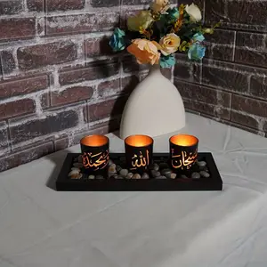 New products Arabian-style glass candle holders, handicraft ornaments for home festival atmosphere