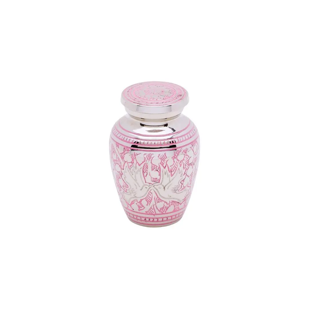 Pink Loving Doves Token Urn Pink Loving Doves Token Urn