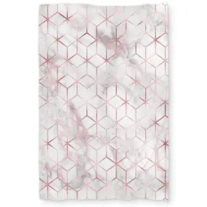 360 stand Twin Size Extra Long Microfiber Duvet Cover - Modern, Breathable Fabric, Geometric Print, Office-Inspired Bedding for Home Decor, Hex Duvet Covers, Button Duvet Covers