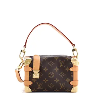 Pre-owned Louis Vuitton Canvas Coated Shoulder Bags Side Trunk Handbag Monogram Canvas PM by Rebag