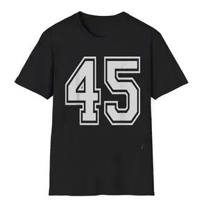 Number 45 Varsity Sports Team Jersey 45th Birthday 45 Years Unisex T-Shirt Gift for Men and Women
