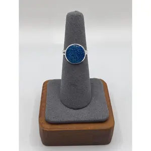 Round Ring-Blue Sparkle