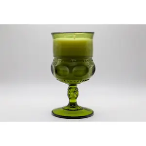 Colony Color Crown Green Water Goblet