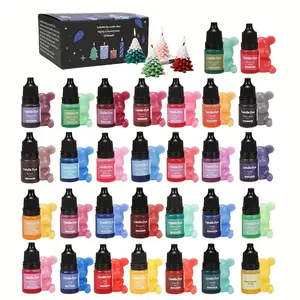1set18/24/30/36 Color High Concentration Aromatherapy Candle Color Essence 5ml per bottle Candle Aromatherapy Color Essence Paint Candle Aromatherapy Color Handmade DIY Paint Suitable for DIY Creation