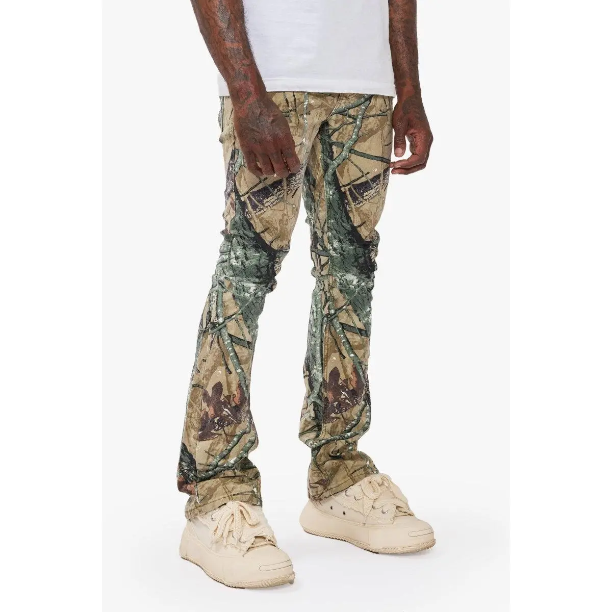 Hazard Forest Camo Stacked Jeans