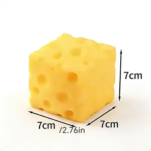Creative Giant Cheese Squishy Toy - Aesthetic Soft Squishy Cheese Block for Birthday Gifts, Party Favors, Stress Relief | Home & Festive Party Supplies