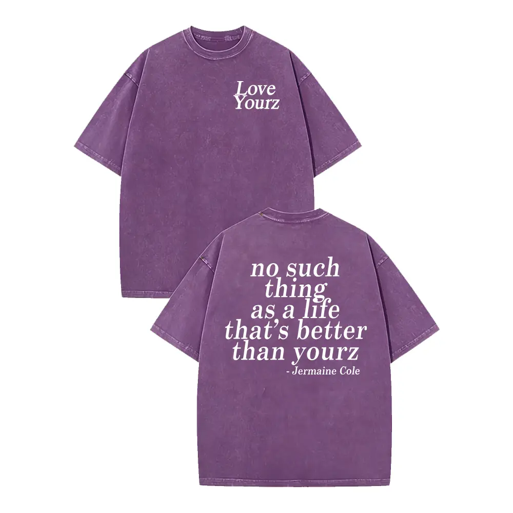 Washed T-shirt-Purple
