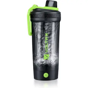 VOLTRX Shaker Bottle, Gallium USB C Rechargeable Electric Protein Mixer, Shaker Cups for Protein and Meal Replacement Shakes, BPA Free, Made with Tritan, 24oz