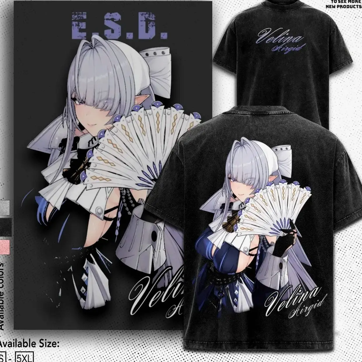Velina - zzz Graphic T-shirt Zenless Zone Zero ZZZ Game Sweatshirt Hoodie Streetwear Gacha Game Fan Gift Aesthetic Print SHX