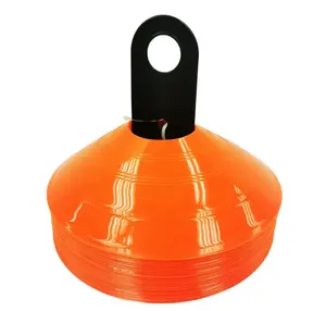25 Piece Orange Sports Training Cones - Low-Profile, Made of Plastic