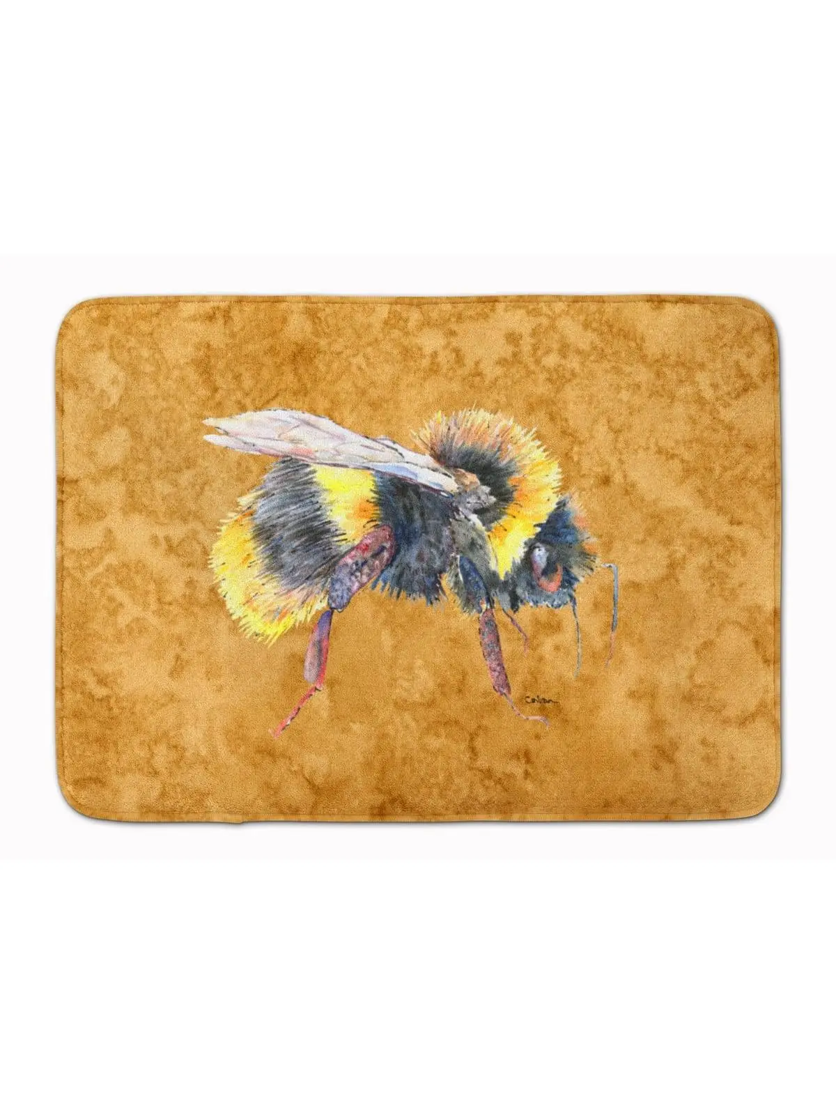 Carolines Treasures 8850RUG Bee on Gold Machine Washable Memory Foam Mat