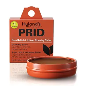 NEW 2025 Hyland's PRID Drawing Salve, Topical Skin Irritation Relief, For Splinters, Thorns, Ingrown Hairs, Itch Relief for Bug Bites, Boils, Minor Cuts and Scrapes, 18 Grams