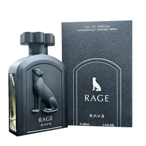 Lattafa Rave Rage for Unisex Eau de Parfum Spray 3.4 Ounce - Premium Fragrance with Unique Design