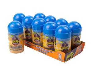 Lucas Polvos Mango Spicy Sweet Candy Powder - Pack of 10 Pieces - Snack, Bonbon candies Sour Mangga Tangy Flavor