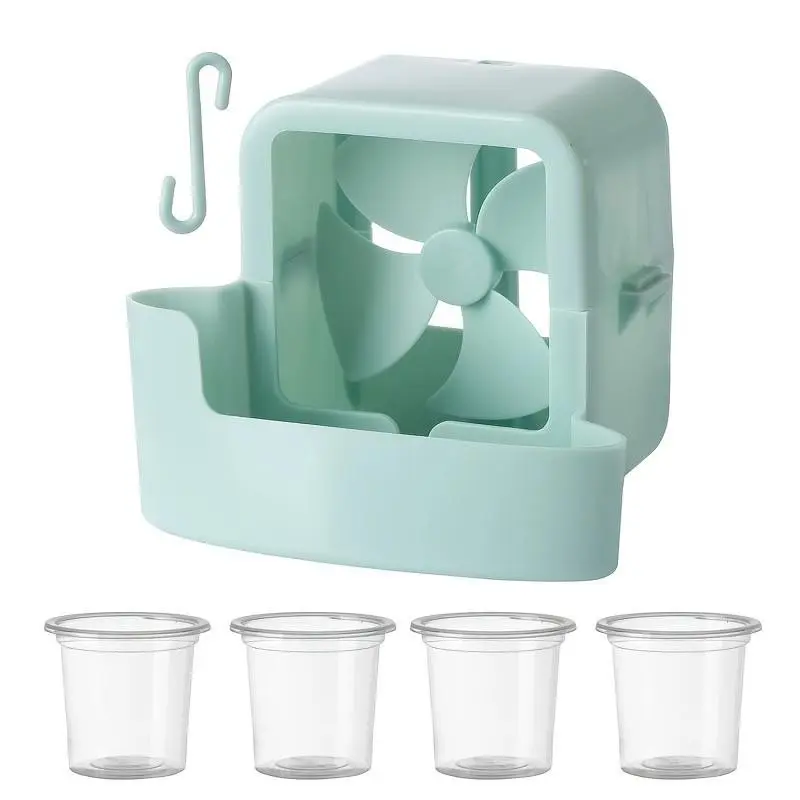 Portable Cooling Kit for Home Fans, Enhances Summer Cooling, Fits Floor and Desk Fans, Add Ice Blocks for Quick Cool Down