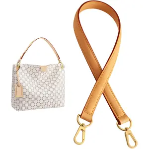 Ankes Vachetta Leather Replacement Strap for Gracefull Bags, Adjustable Shoulder Strap for Tote Bags