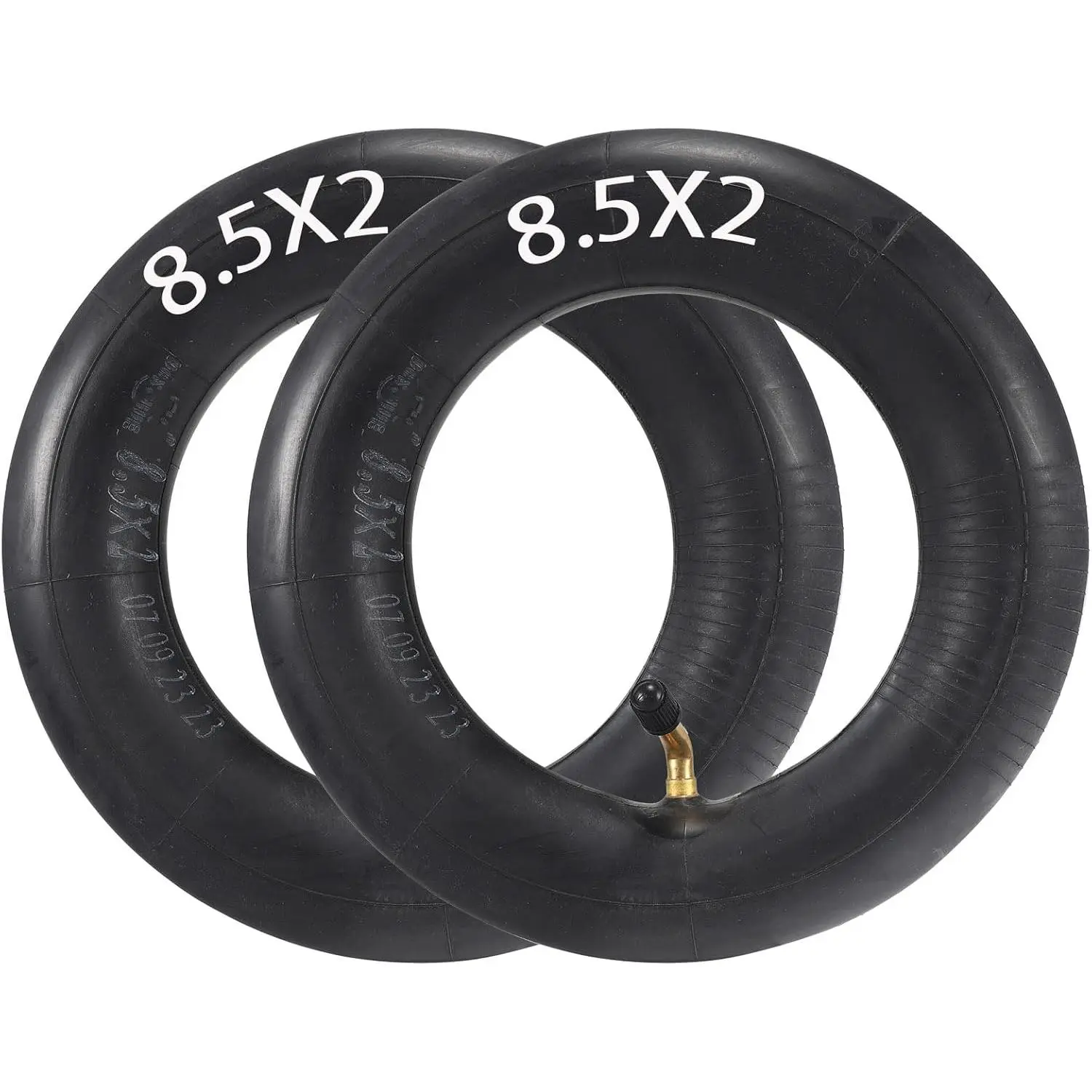 8.5x2 Scooter Inner Tubes, 2-Pack Thick Rubber Replacements with Bent Valve for M365 & Gotrax GXL V2, High Elasticity & Shock Absorption for Safe Riding, 85X2 Inner Tube, Gtrax Gxl V2, No Tools Required, Components & Parts, All Seasons