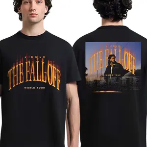 J. Cole The Fall Off World Tour 2026 Schedule Dates Two-Sided T-Shirt, Perfect Gift For Fans, Celebrating The Iconic Tour, Streetwear, Casual Style, Ideal For Concerts and Daily Wear.