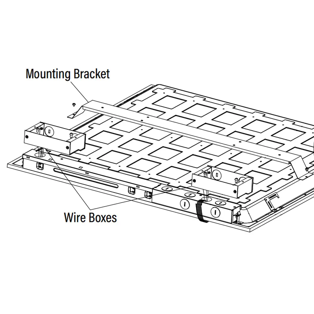 EM Battery Mounting Bracket and Wire Boxes EM Battery Mounting Bracket and Wire Boxes