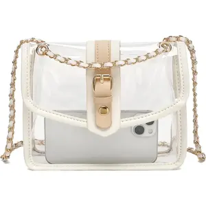 Direct 2 in 1 Clear Purse for Concert , Stadium Approved Clear Crossbody Bag Handbag for Women