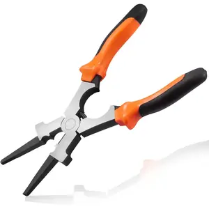 8-Inch MIG  Pliers MIG Pliers with Flat Face Hammer Nozzle Cleaner Professional Multi-Functional  Tools for , Cutting, Electrical, Mechanical, Workshop and Home Use appliance repair gifts husbands greer ride welding helmet light gear corner clamp king