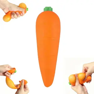 Carrot Squishy, Squishy Carrot Realistic Model , Stress Relief Toy, Moldable Slow Rise for Stress Relief Anxiety Sensory Gifts for Adults