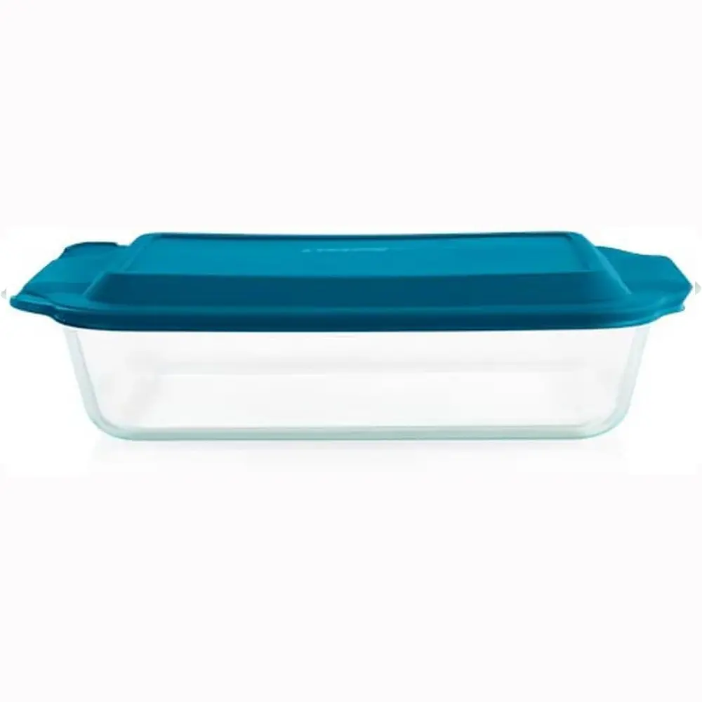 Pyrex Deep (9x13") Glass Baking Dish with Lid, Deep Casserole Dish | Preheated oven, freezer & microwave safe