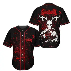 Svdden Death Voyd Rave Baseball Jersey EDM Music Shirt, EDM Festival Family Gift, Unisex Breathable Men's Jersey, 420 Lover Graphic Shirt, Gift For Baseball Fan EDM Electronics Music