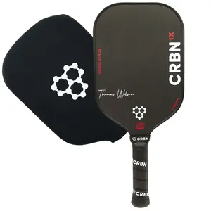 CRBN¹ X Series 12MM Thomas Wilson Signature Paddle - Carbon Fiber Pickleball Racket for Indoor/Outdoor Play
