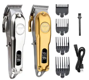 Cordless Professional Hair Clippers Hair Trimmer For Men, Stylist Stainless Steel