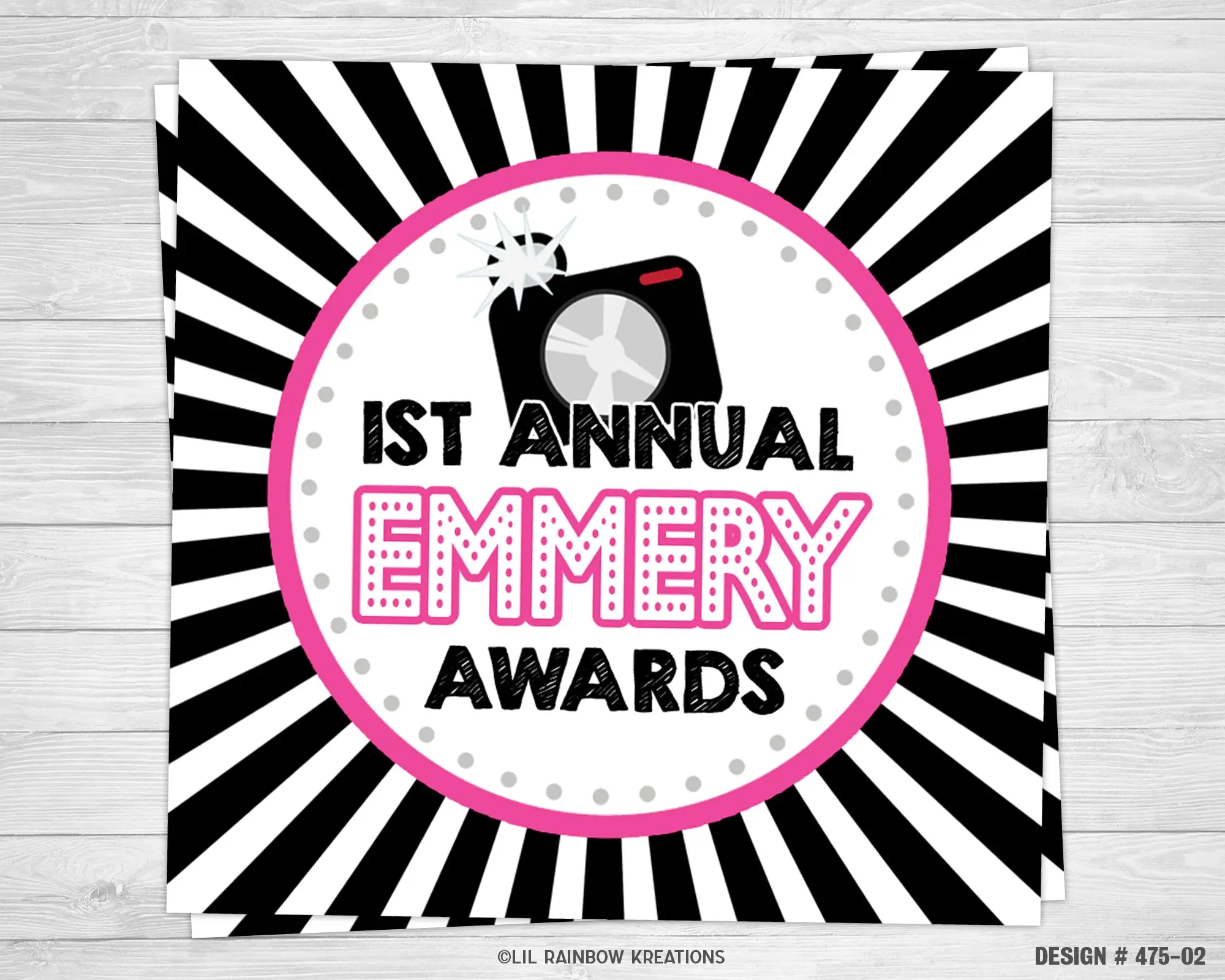 FVTAGS 475-02 | Pink Carpet Favor Tags