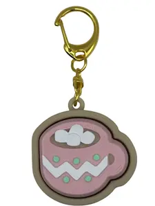 Pastel Hot Cocoa Chocolate Fidget Clicker: Christmas keychain accessory, stress relief, cute must have stocking stuffer