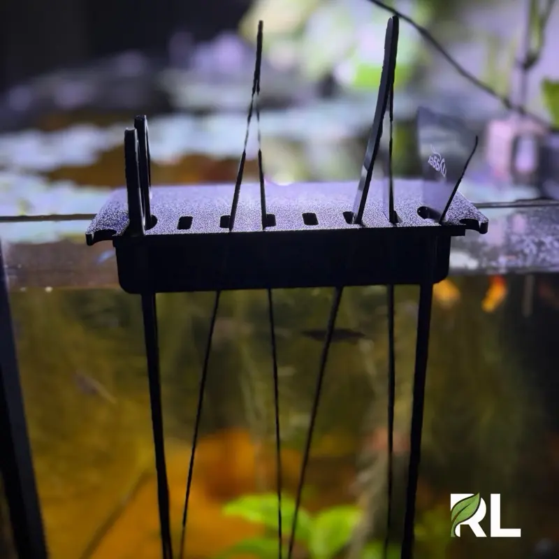 Rhizome Lab Universal Aquarium Tool Holder, Fits Up to 22mm Rimmed and Rimless Aquariums
