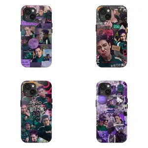 Thanos Squid Game Movie Character Phone Case Player 333 Case For iPhone 15 14 13 12 11 Pro Max 8 Plus X, Samsung Galaxy S24 S23 S22 S21 Phone Accessories Protection Protective