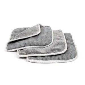 AUTOFIBER Double Glass FlipWaffle & Twist Microfiber Window Towels 3 pack 8" x 8"