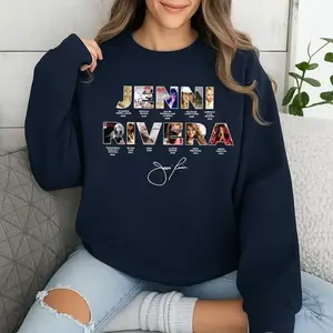 Jenni Rivera Albums Sweatshirt, Retro Jenni Rivera Shirt, Classic Fan Hoodie, Music Lover Gift Shirt, Full Color Range, Find Your Perfect Shade