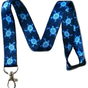 Execucat Break Away Lanyard - Sea Turtle - ID Badge Holder & Keychain