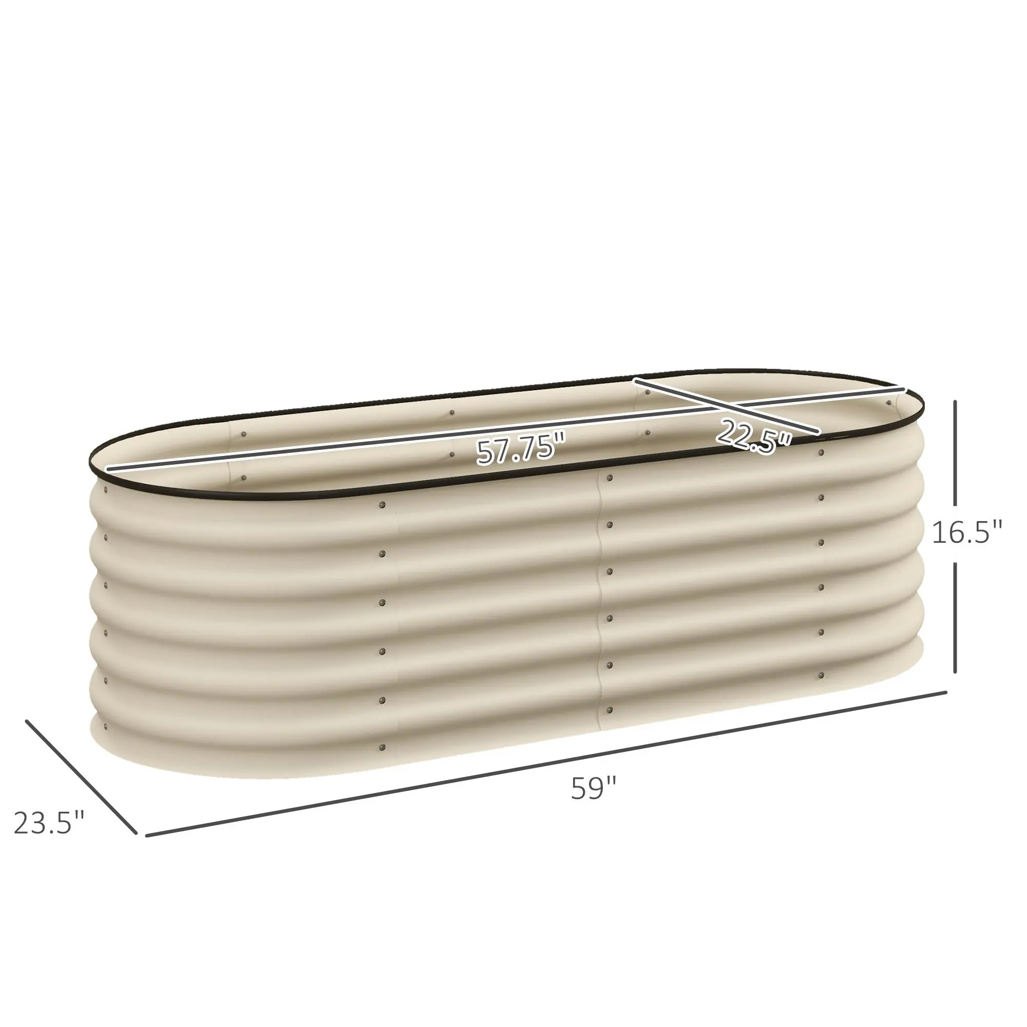Cream, 5' x 2' x 1.4'