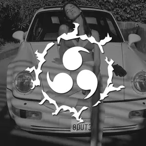 New Hot Uchiha Sasuke Curse Seal decal stickers for cartoon fans,creative&fashion with high quality sticker for cars& trucks ! For Car Decor